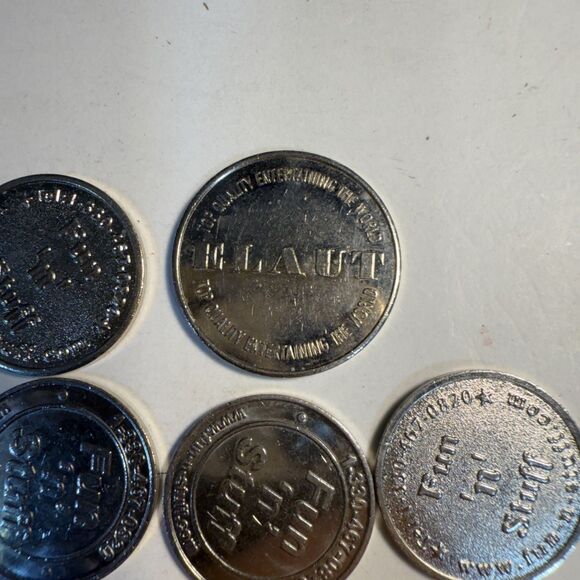 Vintage Game Tokens Bundle 24 Fun“n”Stuff   Right Out Granddad’s Pocket - Picture 5 of 7